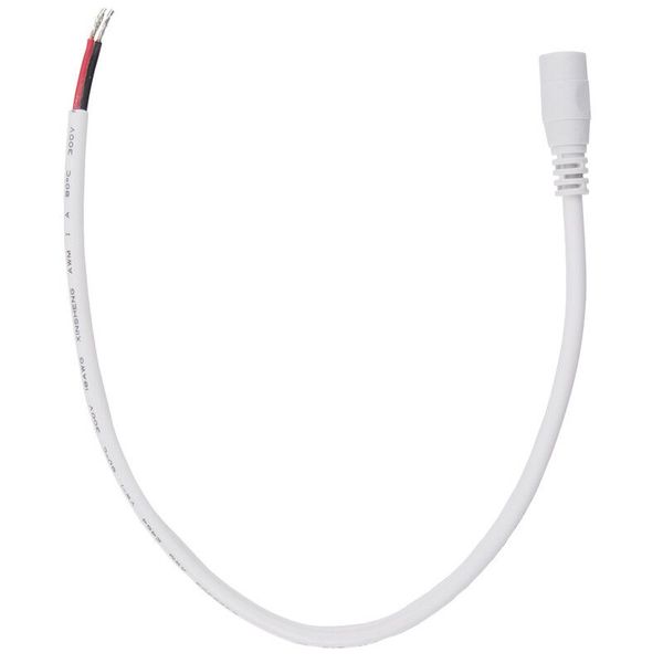 Power connector socket free end (AWG 18/0.85 mm2) white max. 8 A length 325 mm image 1