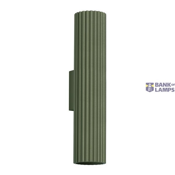 VERTICAL WALL LAMP ILLUMINATING UP AND DOWN FROM THE KARBON GREEN SERIES FOR HALL 2XGU10 image 6
