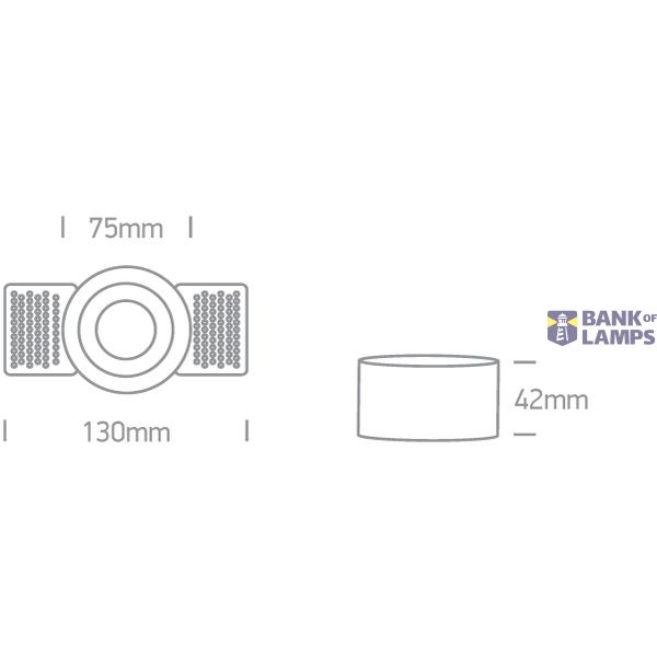 BLACK GU10 10W TRIMLESS DARK LIGHT ADJUSTABLE image 4