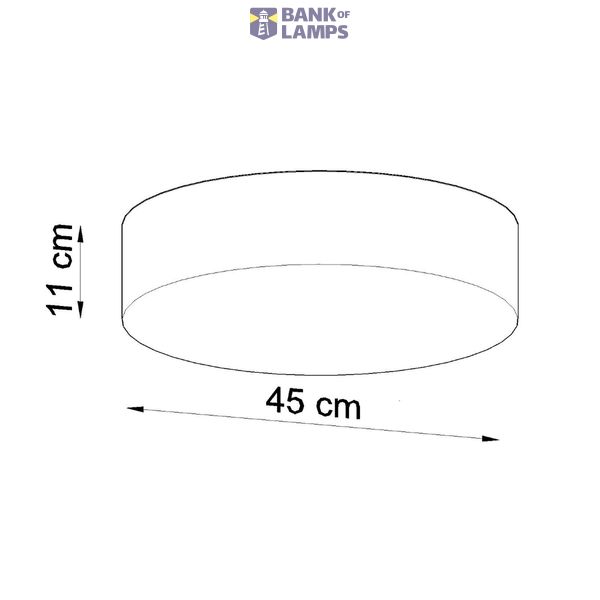 CEILING LAMP ARENA 45 BLACK E27 3X60W IP20 image 6