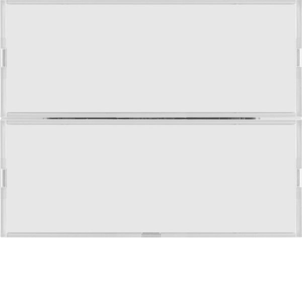 Push-button 2gang, + RGB LED, internal temp. sensor, KNX - K.1, p. whi image 1