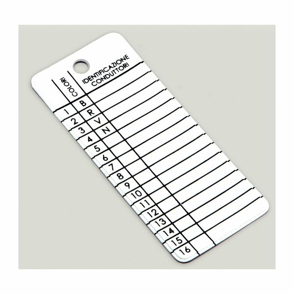 Identification tag for wire bundles, suitable for cable-tie image 1