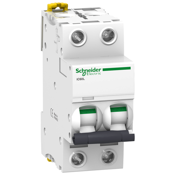Miniature circuit-breaker, Acti9 iC60L, 2P, 6 A, B curve, 15000 A (IEC 60898-1), 25 kA (IEC 60947-2) image 3
