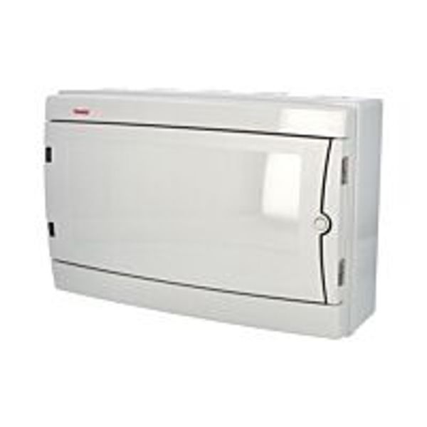 Cabinet ACQUA 3918-TB, 18TE, 274x426x131mm, opaque plastic door, IP65 image 1
