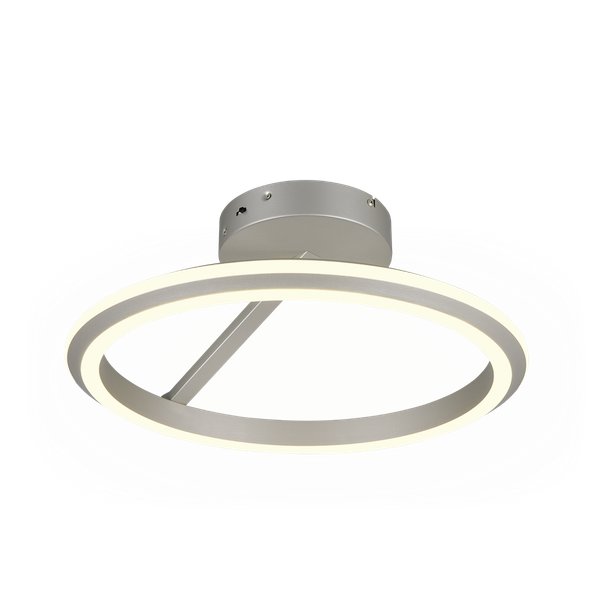 Amador LED ceiling lamp brushed steel image 1