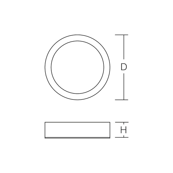TOLEDO FLAT+ round, 22 W, 3150 lm, 830, 840, white, on/off Surface mou image 4