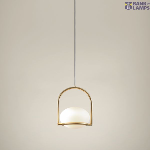 Pendant Coco Single for Deltatrack E14 7W Painted gold image 1