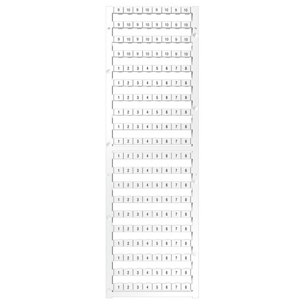 Dekafix, Terminal marker, 5 x 8 mm, Pitch in mm (P): 8.00 Weidmueller, white image 1