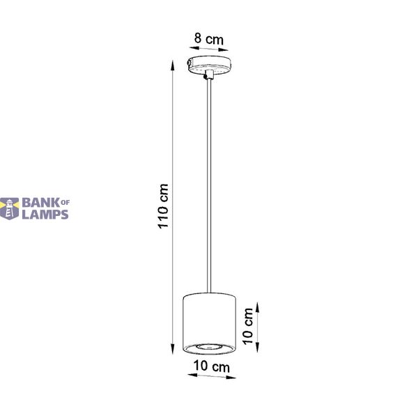 HANGING LAMP ORBIS 1 BLACK GU10 1X40W IP20 image 7