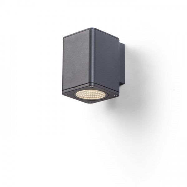 MIZZI SQ I wall anthracite grey 230V LED 12W 44° IP54 3000K image 1