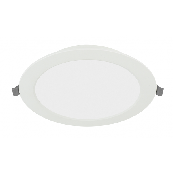 G-TECH LED luminaire FABRO, 9 W, 800 lm, 4000K, AC220-240V, IP40, recessed, round, white image 1