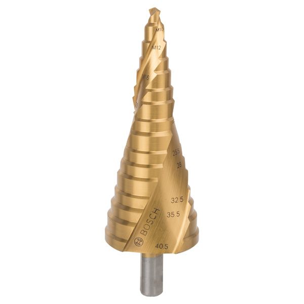 Step drill bit HSS-TiN M10-M40, 10,0 mm, 125,5 mm 1 pcs. image 1