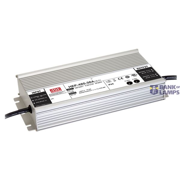 HEP-480-54A switching power supply, industrial, IP65, 480,6W, 54V, 8,9A, MEAN WELL image 1