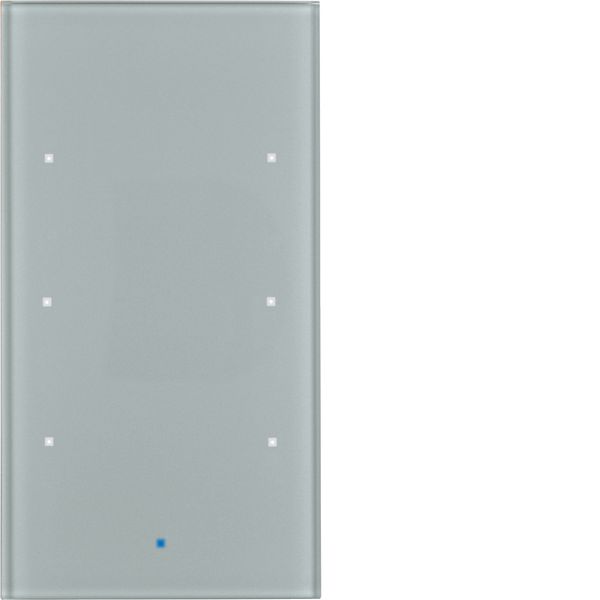 KNX glass sensor 3gang comf, intg bus coupling unit, KNX - TS sensor,  image 1