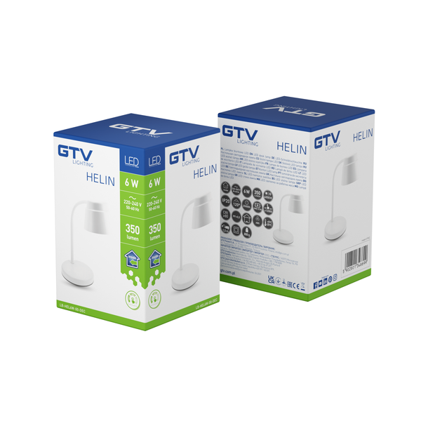 LED table lamp HELIN, 6 W, 350 lm, CCT, white image 3