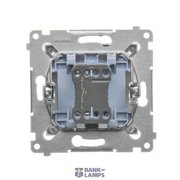 Surface-mounted box - an element extending a single box folded to multiple frames, Silver matt, metalic image 1