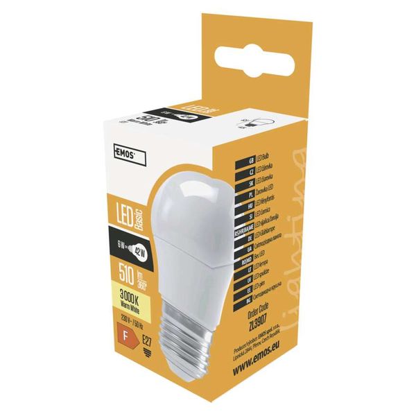 LED Bulb Basic Mini Globe / E27 / 6 W (42 W) / 510 lm / warm white image 1