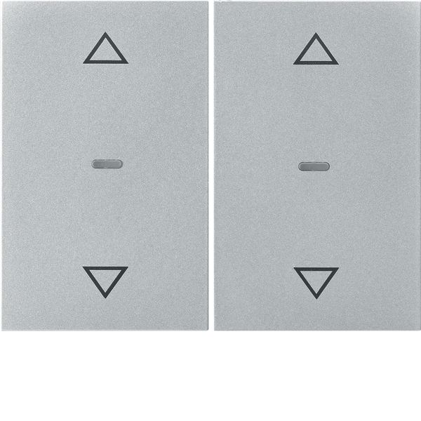 Cover arrow for 2gang for push-button m, clearlenses, K.5, al., matt, image 1