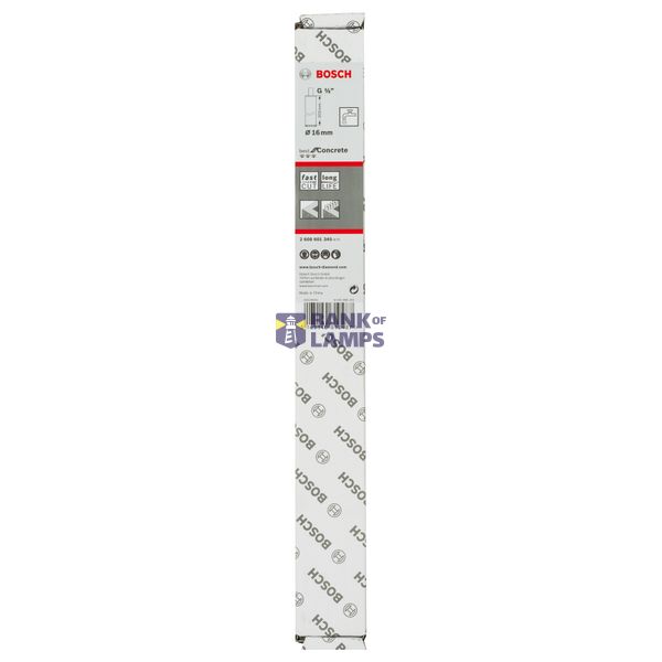 Diamond wet core cutter G 1/2" Best for Concrete 16 mm, 300 mm, Ring, 10 mm image 2