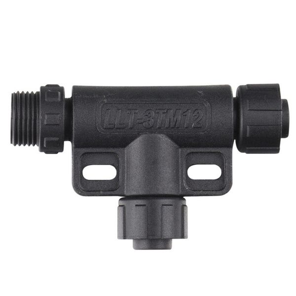 Cable connector - T-shape, IP67, soldering, M12, 2-pin image 1