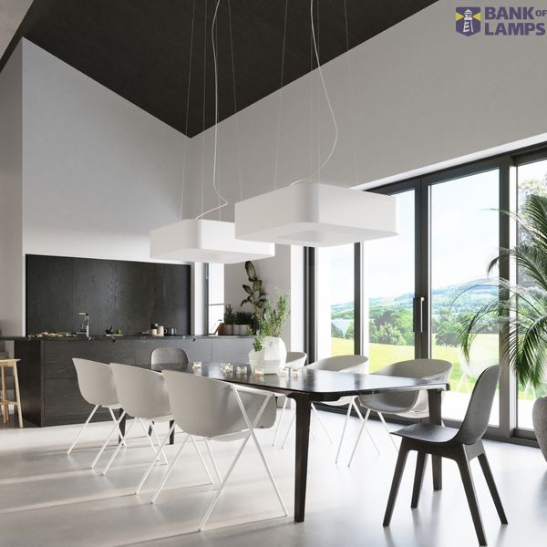 Chandelier URANO 80 white image 6