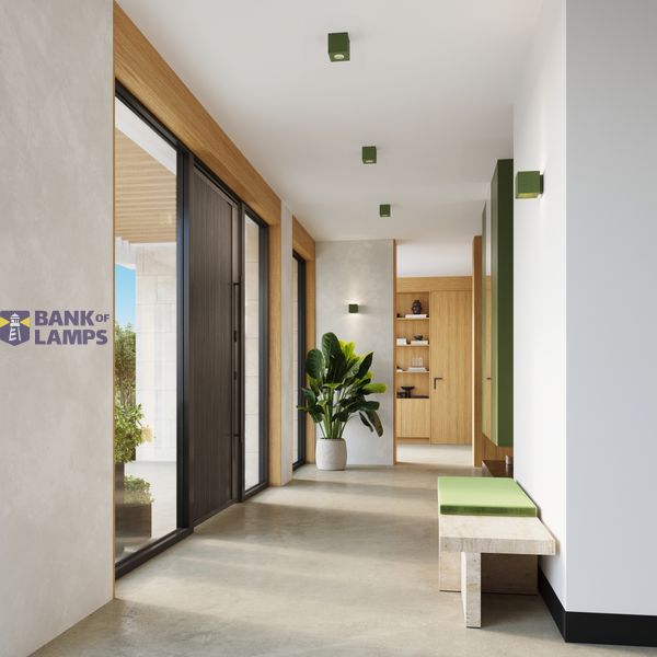 Ceiling lamp QUAD concrete olive green image 4
