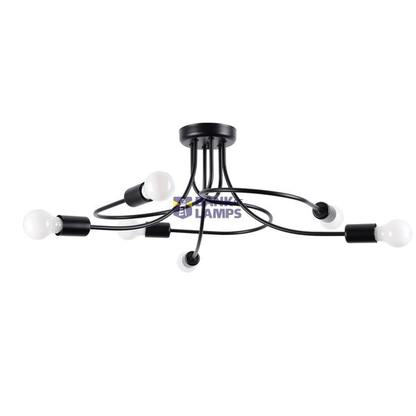 Chandelier LEVAR 6 black image 3