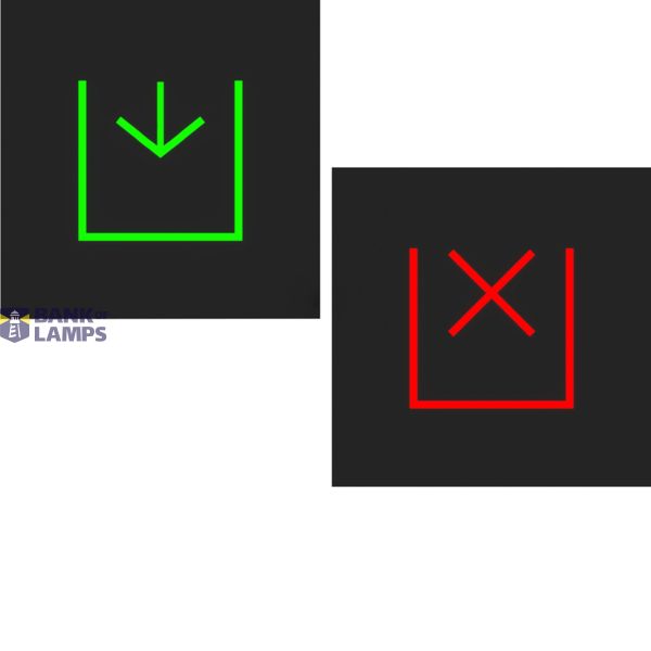 Two-color foil LED signal insert, wait/enter symbol, A.x/C.x image 1