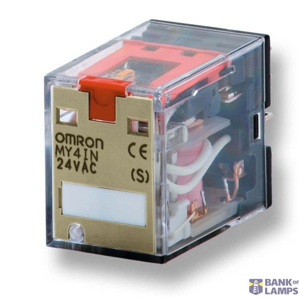 Relay, plug-in, 4PDT, 5 A, mech. & LED indicator, 6 VDC MYS 4106M image 2