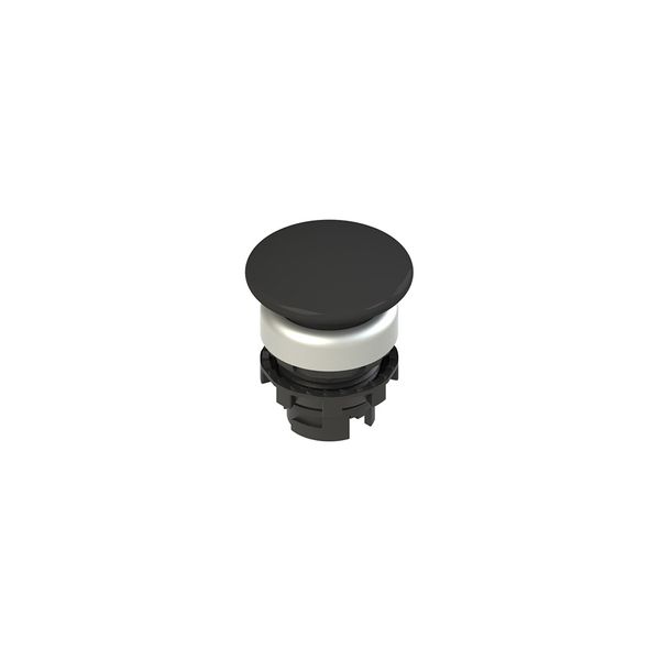 Spring-return black mushroom pushbutton image 1