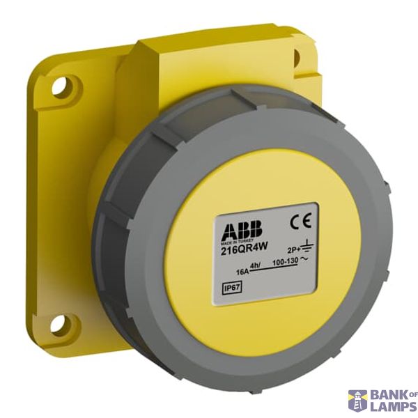 216QR4W Panel mounted socket image 1