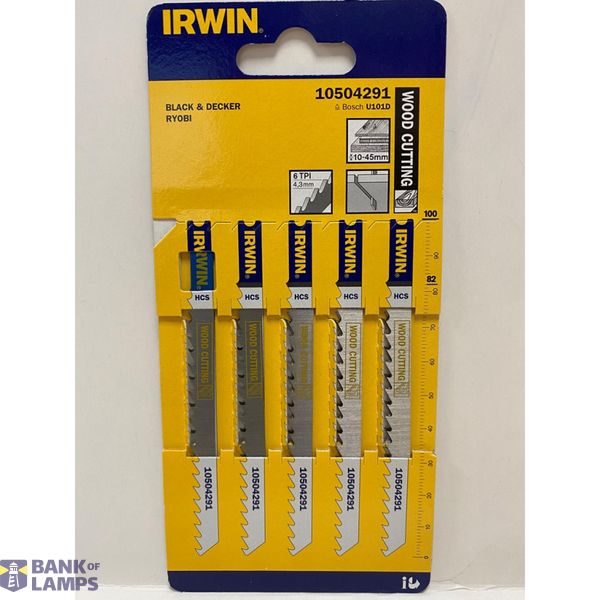 DISC JIGSAW BLADES IWN UJSB 5PK U101D image 1