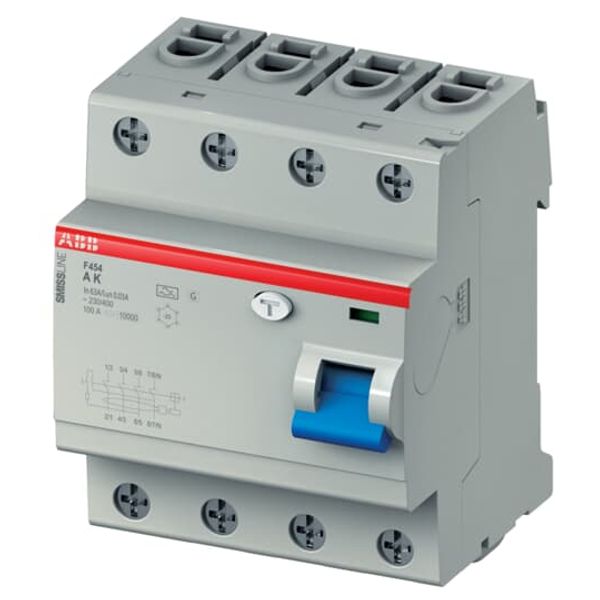 F454 AK-63/0.03 Residual Current Circuit Breaker 4P A type 30 mA image 2