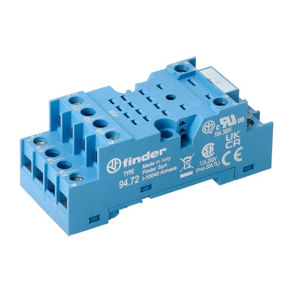 Screw socket blue for 35mm.rail, 55.32, 85.02 mod.99.01 (94.72) image 2