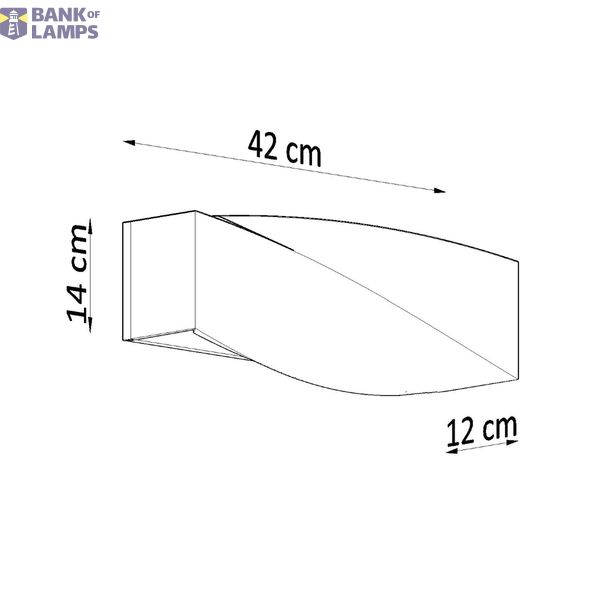 CERAMIC WALL LAMP SIGMA E27 1X60W IP20 image 7