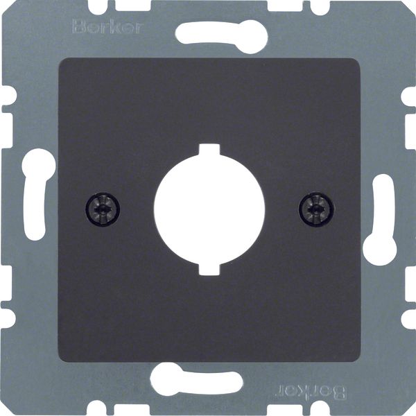 Central plate inst. opening Ø 18.8 mm, com-tech, ant., matt image 1