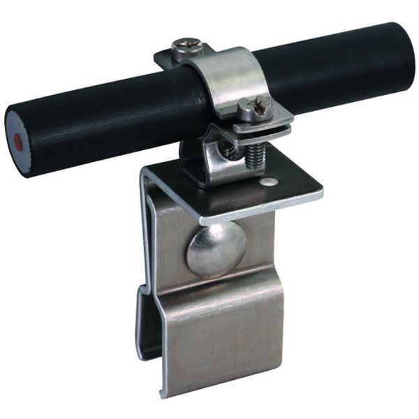 Roof cond. holder StSt f. metal roofs w. clamping seam f. HVI cond. D  image 1