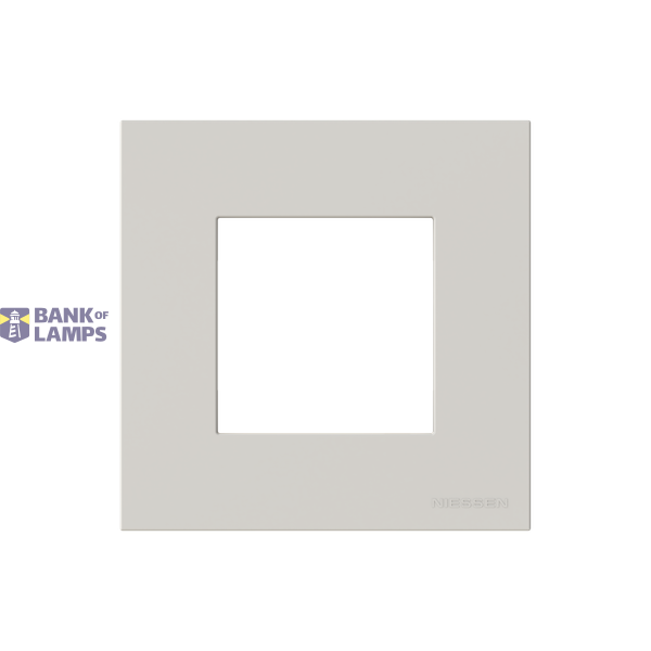 Frame 1-gang / 2-modules - Niessen logo - Basic - Dune image 1