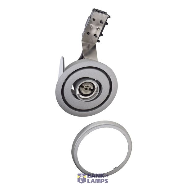 TWISTER GU6.5 downlight, round , silver grey, max. 35W, adjustable image 1