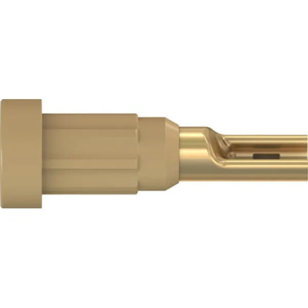 1 mm socket, solder connection, mounting Ø 2.7 mm, brown, 23.1010-27 image 1