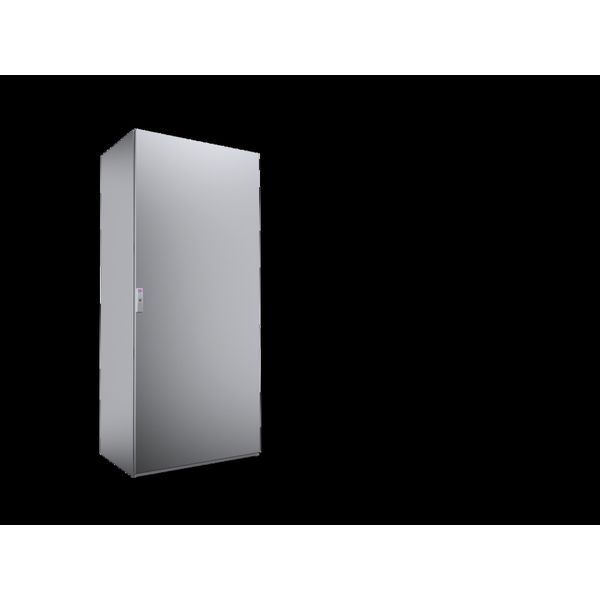 Free-standing enclosure system, 800x1800x500 mm, Stainless Steel, mounting plate image 1