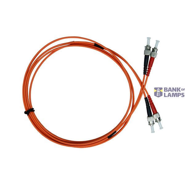 FO Patchcord Duplex ST/ST,62,5/125æm OM1, LS0H, orange, 3m image 2