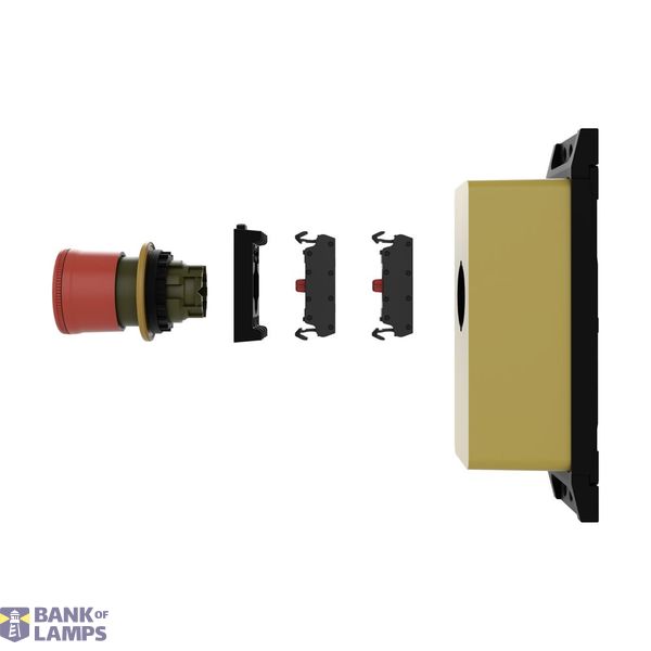 Emergency stop/emergency switching off pushbutton, Rectangular yellow  image 8