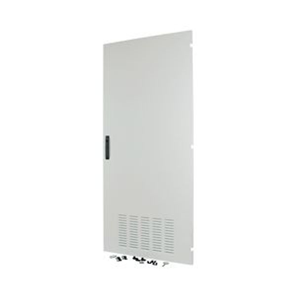 XLSD4R143 Section door, ventilated IP42, hinges right, HxW = 1400 x 300mm, grey image 4