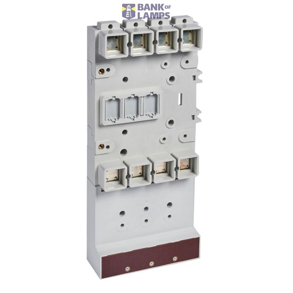 Flat rear terminal mounting base - for DPX³ only - 4P -with earth leakage module image 2