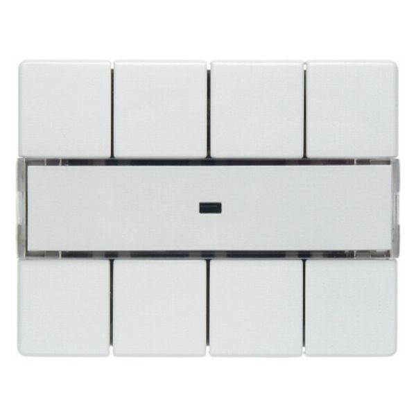 Arsys Light Scene Push Button 4-gang Comfort, Labelling Field Polar Wh image 1