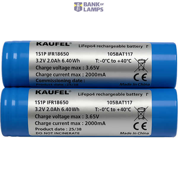 Batteries for XTE150 380 lumen (pack of 2) image 1
