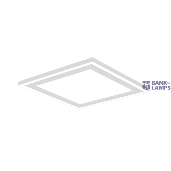 Carus LED ceiling lamp 33x33 cm matt white image 1