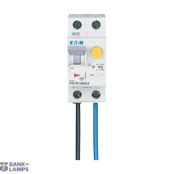 RCD/MCB combination switch 6kA 1P+N 16A B-kar 300mA FLEX aside image 5