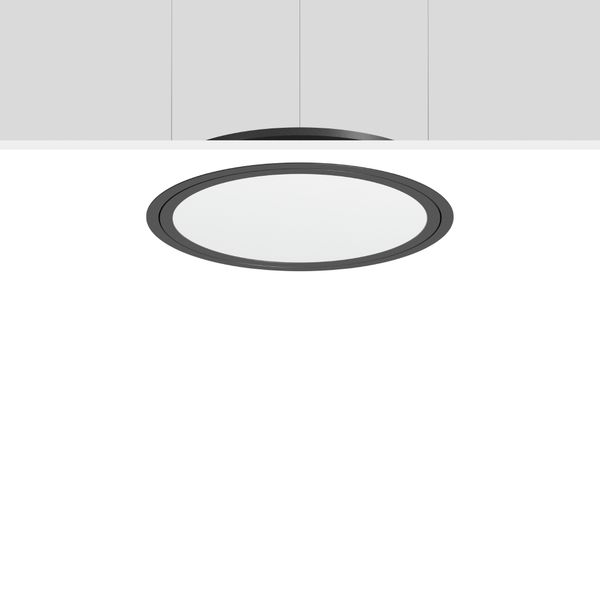 TRIONA round, 48 W, 4900 lm, 840, anthracite, DALI Recessed ceiling lu image 1